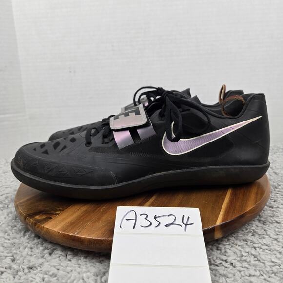Nike Men 14 Zoom SD 4 Black Indigo Fog Track Field Shot Put Discus Throwing Shoe - Picture 1 of 13